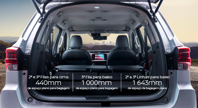 Nissan Terra flexibility rear folded seats